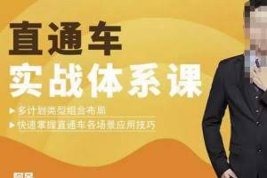 直通车实战体系课：多计划类型组合布局快速掌握直通车各场景应用技巧