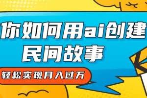 全新思路,教你如何用ai创建民间故事,轻松实现月入过万!