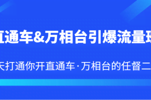 直通车&万相台引爆流量班 6天打通你开直通车·万相台的任督二脉