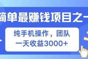 （13308期）简单有手机就能做的项目，收益可观