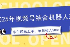 （14128期）2025年视频号结合机器人玩法，操作简单，5分钟一条原创视频，适合零基…