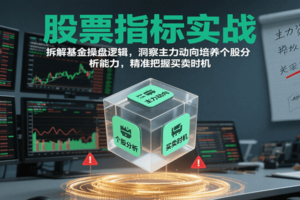 股票指标实战，拆解基金操盘逻辑，洞察主力动向培养个股分析能力，精准把握买卖时机