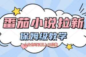 番茄小说拉新，保姆级教程，小白也可以日入三位数