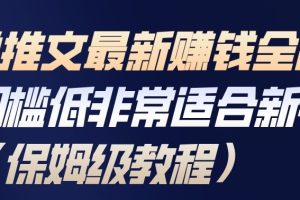 小说推文最新賺钱全流程，门槛低非常适合新手（保姆级教程）