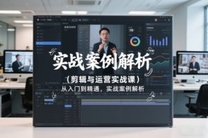 剪辑与运营实战课，从入门到精通，实战案例解析（更新2026）