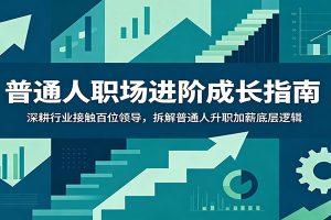 普通人职场进阶成长指南：深耕行业接触百位领导，拆解普通人升职加薪底层逻辑