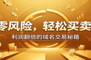 零风险域名交易实战秘籍：新手安全买卖教学，选品定价谈判实现收益翻倍