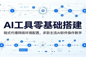 AI工具零基础搭建：链式代理网络环境配置，多款主流AI软件操作教学