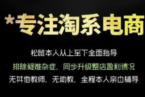 松鼠会电商VIP课程，从基础布局到高阶优化，助你掌握淘宝运营逻辑，提升店铺流量与转化