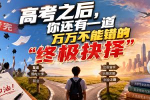 付费文章：高考之后，你还有一道万万不能错的“终极抉择”