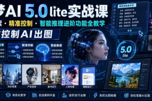 即梦AI 5.0 lite实战课，联网检索・精准控制・智能推理进阶功能全教学，精准控制AI出图