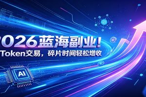 2026蓝海副业！AI Token交易，碎片时间轻松增收