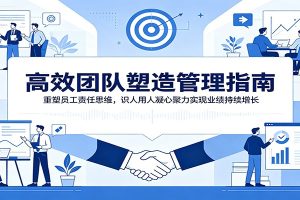 高效团队塑造管理指南：重塑员工责任思维，识人用人凝心聚力实现业绩持续增长