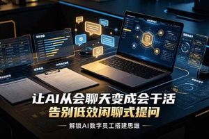 （19130期）让AI从会聊天变成会干活，告别低效闲聊式提问，解锁AI数字员工搭建思维