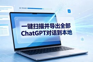 一键扫描并把你自己账号下的全部ChatGPT对话导出到本地