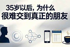 （19531期）付费文章：35岁以后，为什么很难交到真正的朋友
