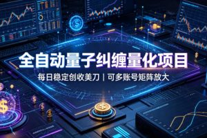 全自动量子纠缠量化项目，每日稳定创收美刀，可多账号矩阵放大【揭秘】