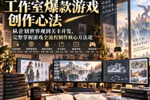 工作室爆款游戏创作心法｜从企划世界观到关卡开发，完整掌握游戏全流程制作核心方法论